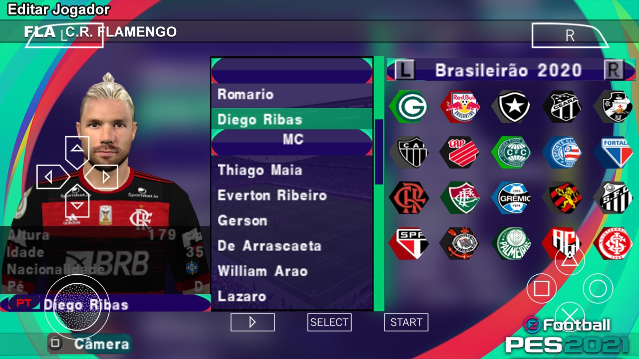 Você está visualizando atualmente EFOOTBALL PES 2021 PPSSPP COM CÂMERA DE PS4 ATUALIZADO