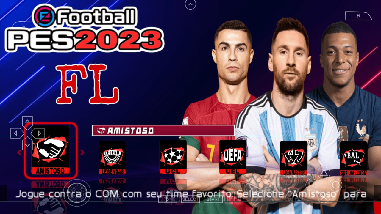 Você está visualizando atualmente LANÇOU A NOVA ATUALIZAÇÃO DO PRO EVOLUTION SOCCER DEZEMBRO 2023 FL GAMES PARA CELULARES ANDROID/ PSP