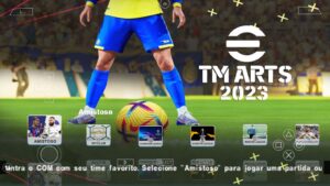 Leia mais sobre o artigo LANÇOU A NOVA ATUALIZAÇÃO DO EFOOTBALL PES 2023 TM ARTS PARA CELULARES ANDROID/ PSP