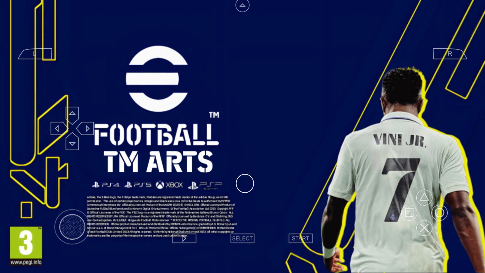 Você está visualizando atualmente CONFIRA A NOVA ATUALIZAÇÃO DO EFOOTBALL 2023 TM ARTS ATUALIZADO PARA CELULARES ANDROID/ PSP